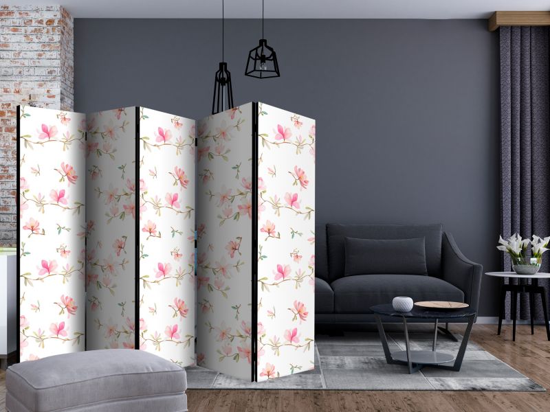 Parawan dwustronny Artgeist Kwiaty 225x172 cm Kwiaty 1 szt