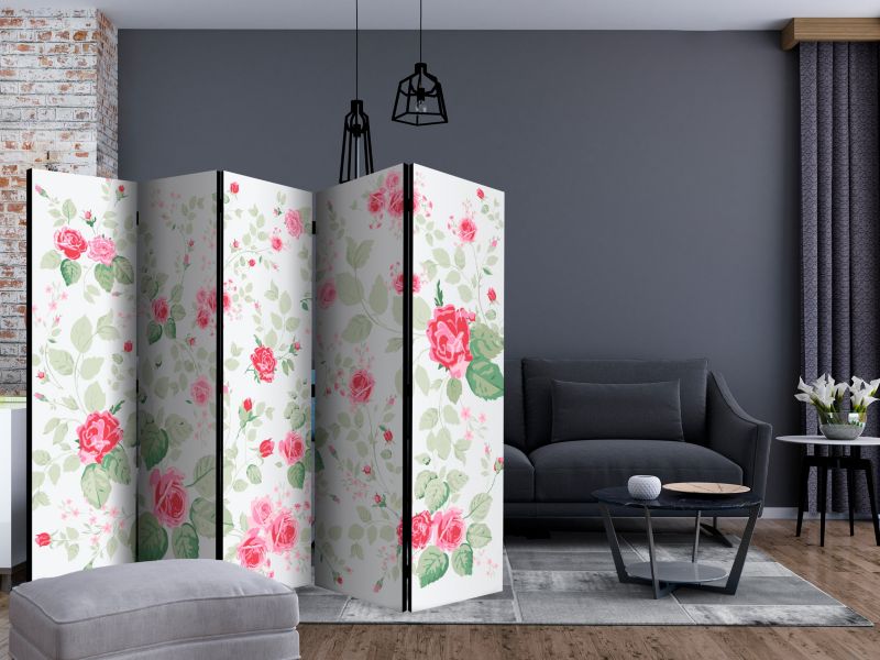 Parawan dwustronny Artgeist Kwiaty 225x172 cm Kwiaty 1 szt