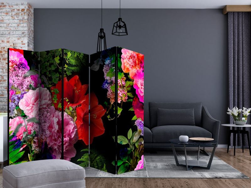 Parawan dwustronny Artgeist Kwiaty 225x172 cm Kwiaty 1 szt