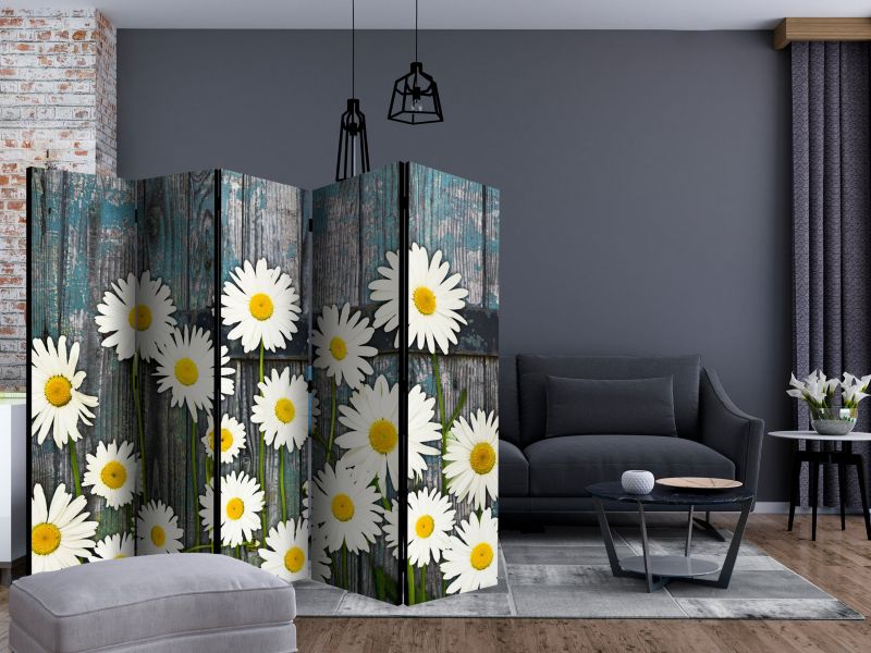 Parawan dwustronny Artgeist Kwiaty 225x172 cm Kwiaty 1 szt