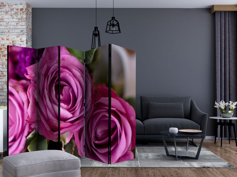Parawan dwustronny Artgeist Kwiaty 225x172 cm Kwiaty 1 szt