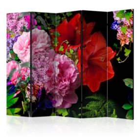 Parawan dwustronny Artgeist Kwiaty 225x172 cm Kwiaty 1 szt