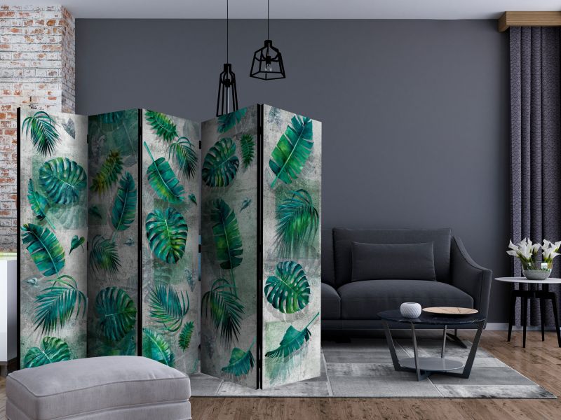 Parawan dwustronny Artgeist Liście 225x172 cm Liście 1 szt
