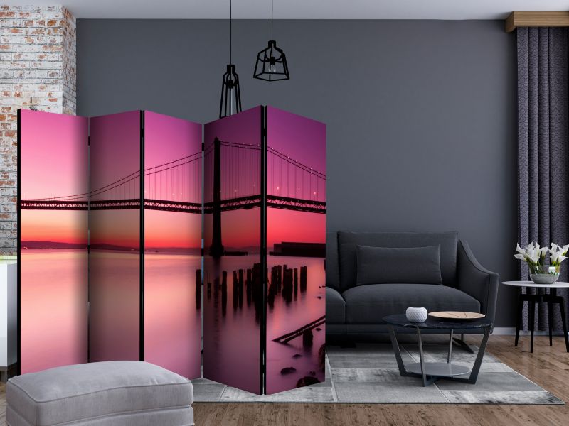 Parawan dwustronny Artgeist Miasta 225x172 cm Miasta 1 szt