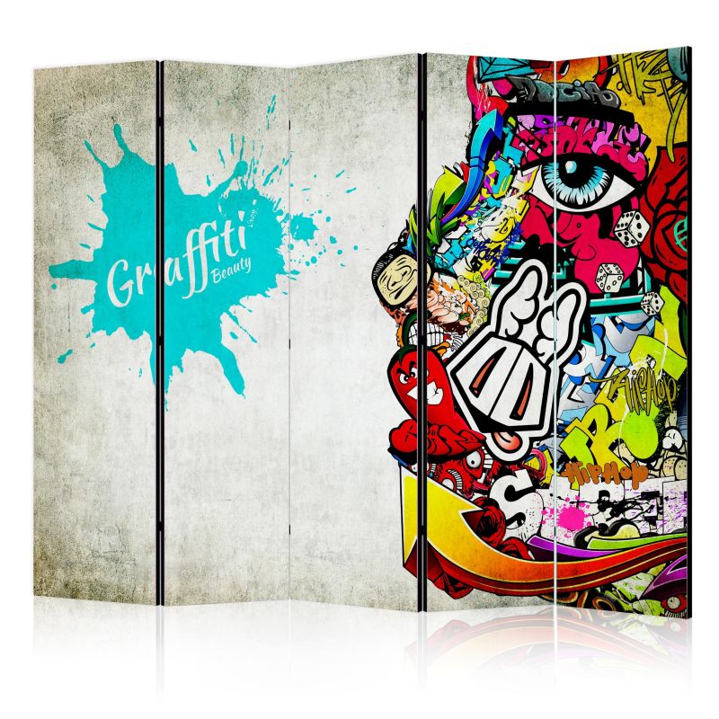 Parawan dwustronny Artgeist Street art 225x172 cm Street art 1 szt