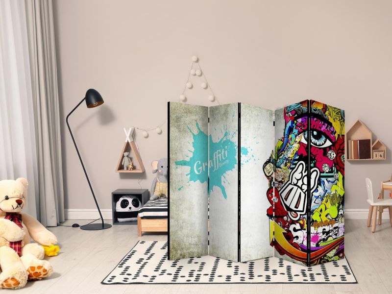Parawan dwustronny Artgeist Street art 225x172 cm Street art 1 szt