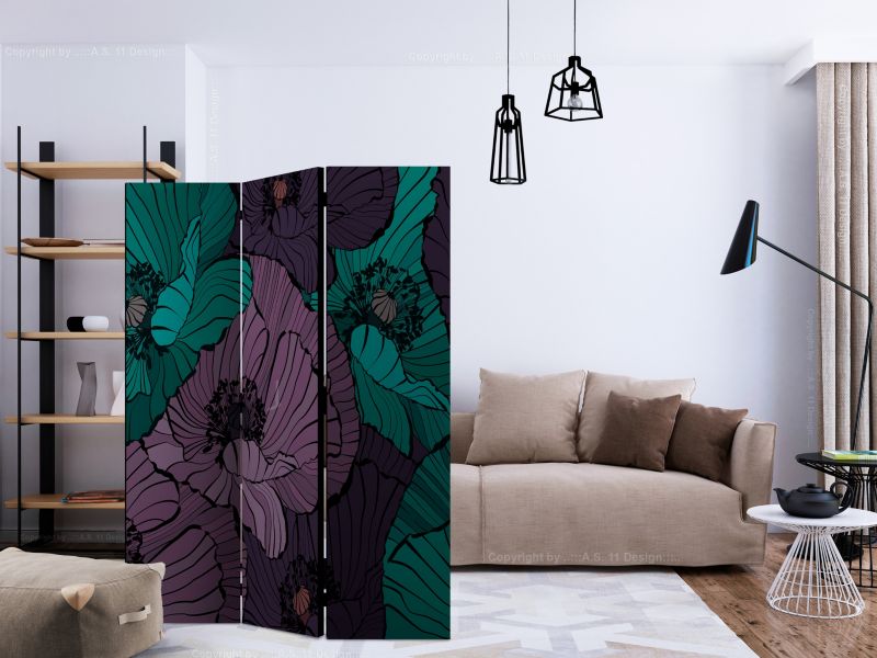 Parawan jednostronny Artgeist Kwiaty 135x172 cm Kwiaty 1 szt