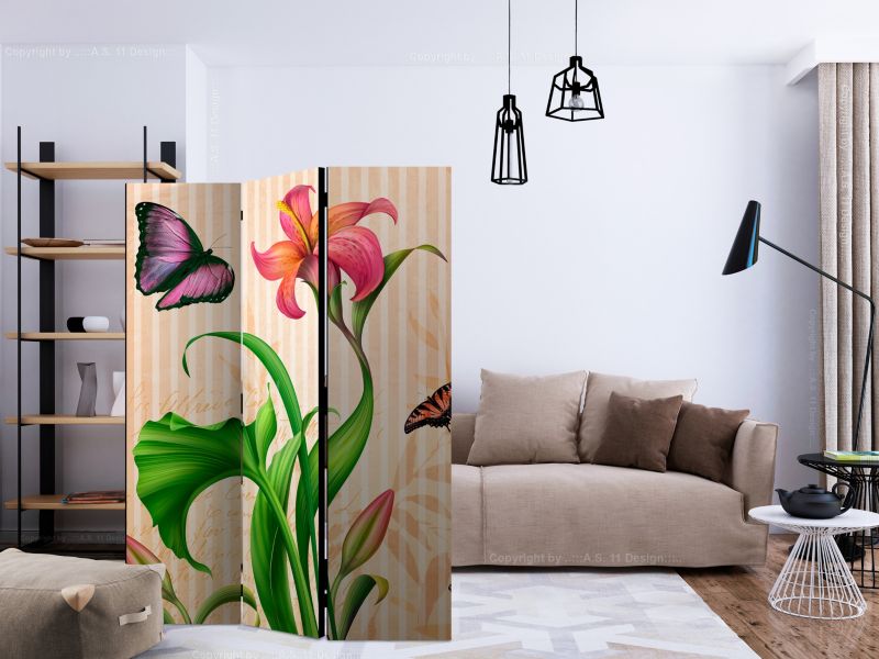 Parawan jednostronny Artgeist Kwiaty 135x172 cm Kwiaty 1 szt