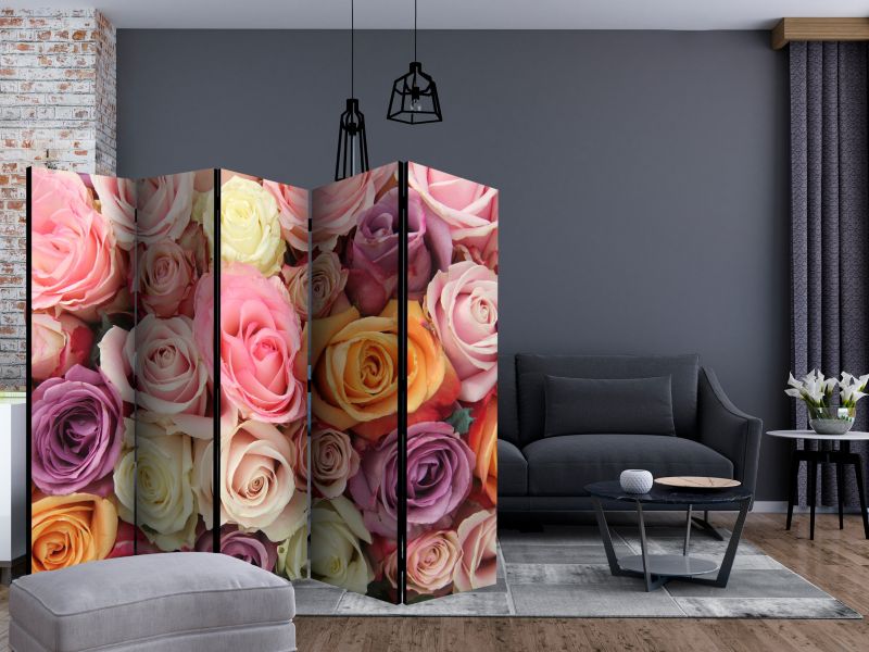 Parawan jednostronny Artgeist Kwiaty 225x172 cm Kwiaty 1 szt
