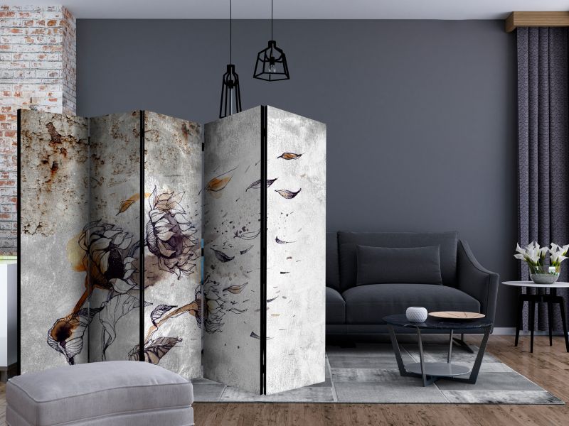 Parawan jednostronny Artgeist Kwiaty 225x172 cm Kwiaty 1 szt