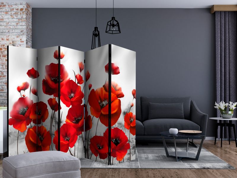 Parawan jednostronny Artgeist Kwiaty 225x172 cm Kwiaty 1 szt