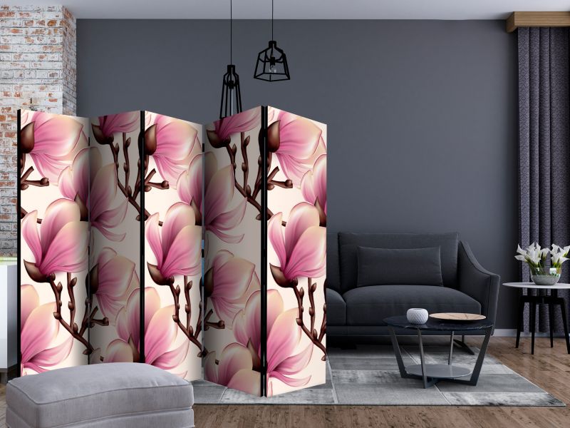Parawan jednostronny Artgeist Kwiaty 225x172 cm Kwiaty 1 szt