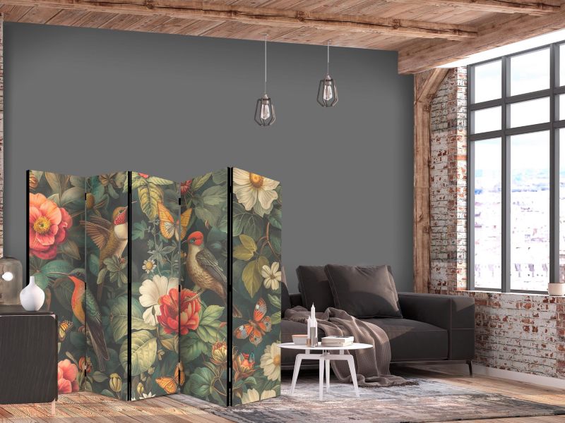 Parawan jednostronny Artgeist Kwiaty 225x172 cm Kwiaty 1 szt