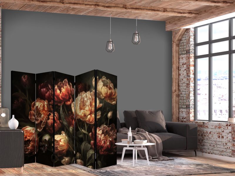 Parawan jednostronny Artgeist Kwiaty 225x172 cm Kwiaty 1 szt