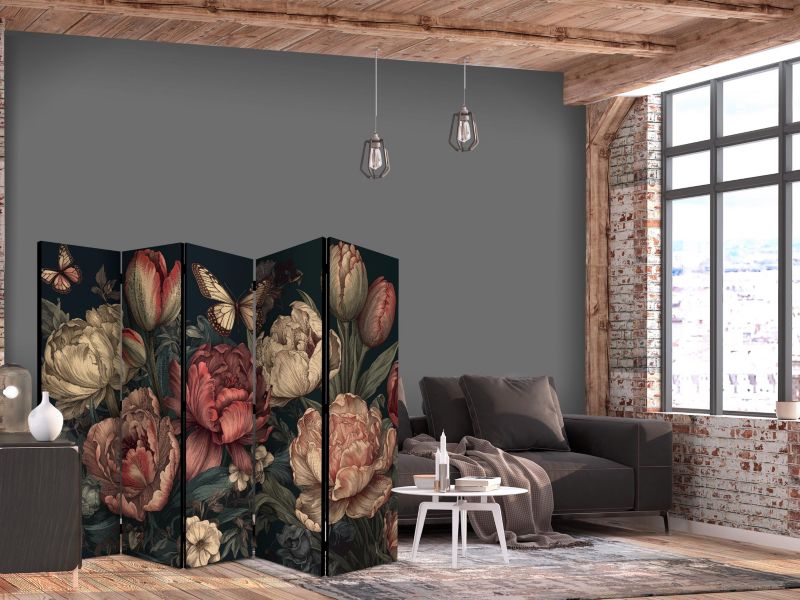 Parawan jednostronny Artgeist Kwiaty 225x172 cm Kwiaty 1 szt