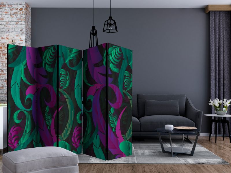 Parawan jednostronny Artgeist Liście 225x172 cm Liście 1 szt