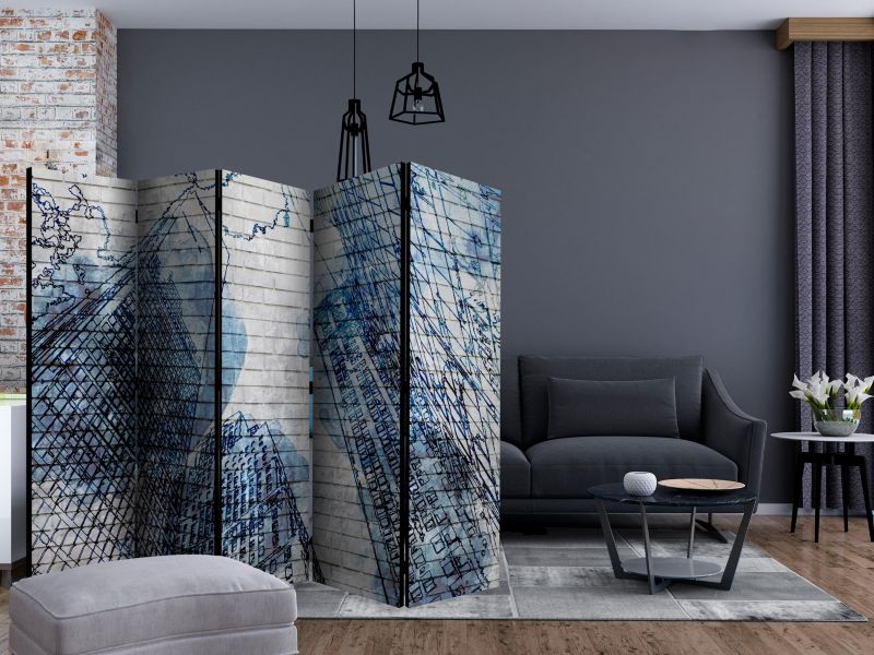 Parawan jednostronny Artgeist Miasta 225x172 cm Miasta 1 szt