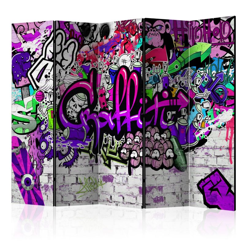Parawan jednostronny Artgeist Street art 225x172 cm Street art 1 szt