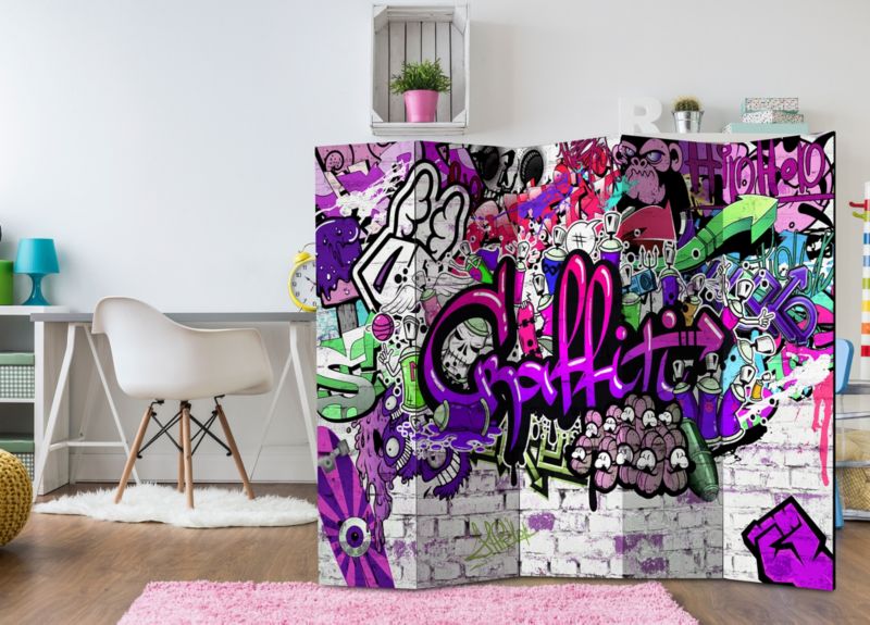 Parawan jednostronny Artgeist Street art 225x172 cm Street art 1 szt