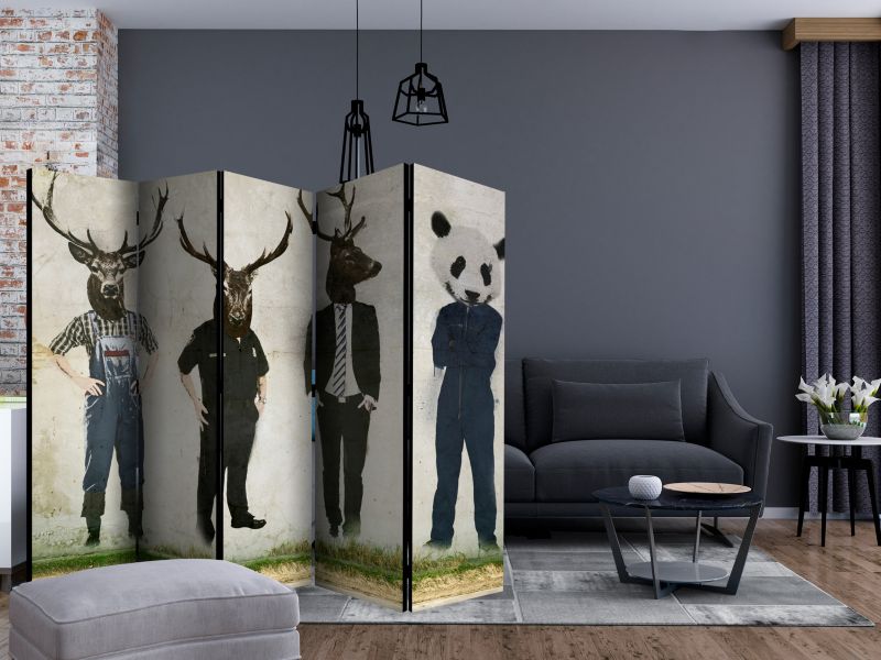 Parawan jednostronny Artgeist Zwierzęta 225x172 cm Zwierzęta 1 szt