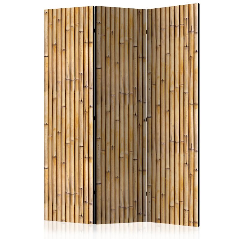 Parawan Muralo Dwustronny Wzór Bambusowy Tropikalny Egzotyczny 135x172 cm 1 szt.