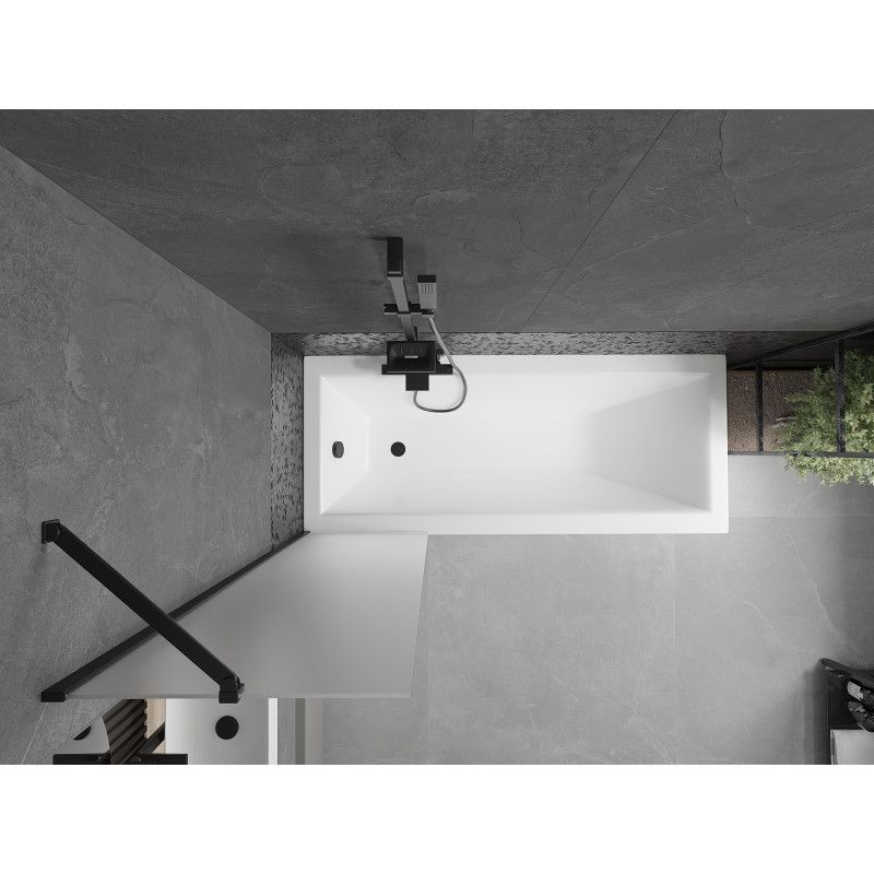 Parawan nawannowy 1-skrzydłowy Mexen Next czarny 50x150 cm  895-050-000-00-30-70 1 szt.