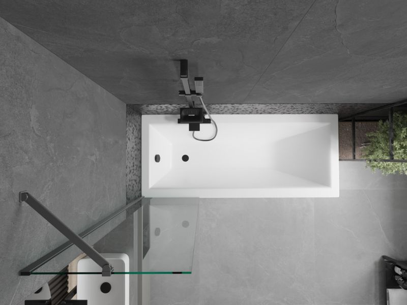 parawan nawannowy 1-skrzydłowy Mexen Next gun metal 50x150 cm 1 szt.