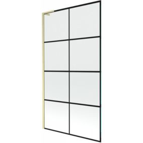 Parawan nawannowy 1-skrzydłowy Mexen Next L czarny wzór 100x150 1 szt.