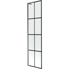 Parawan nawannowy 1-skrzydłowy Mexen Next L czarny wzór 50 x 150 cm 1 szt.