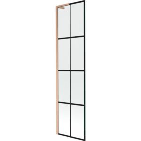Parawan nawannowy 1-skrzydłowy Mexen Next L czarny wzór 50x150 cm 1 szt.