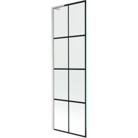 Parawan nawannowy 1-skrzydłowy Mexen Next L czarny wzór 60x150 cm 1 szt.