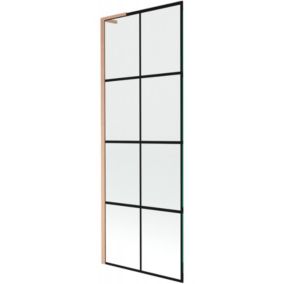 Parawan nawannowy 1-skrzydłowy Mexen Next L czarny wzór 70x150 1 szt.
