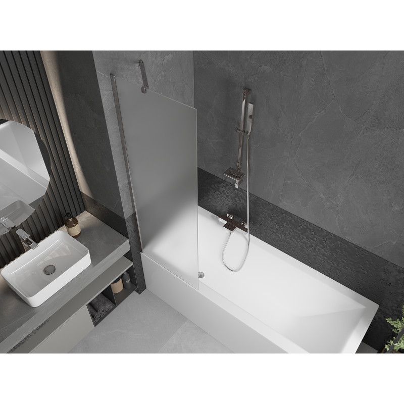 Parawan nawannowy 1-skrzydłowy Mexen Next szron chrom 60x150 cm 1 szt.