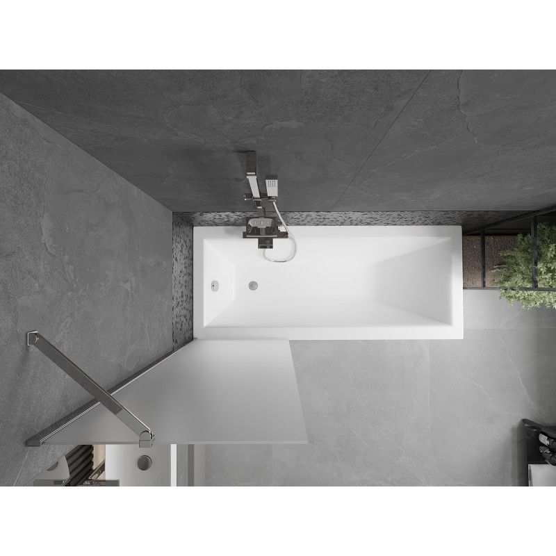 Parawan nawannowy 1-skrzydłowy Mexen Next szron chrom 60x150 cm 1 szt.