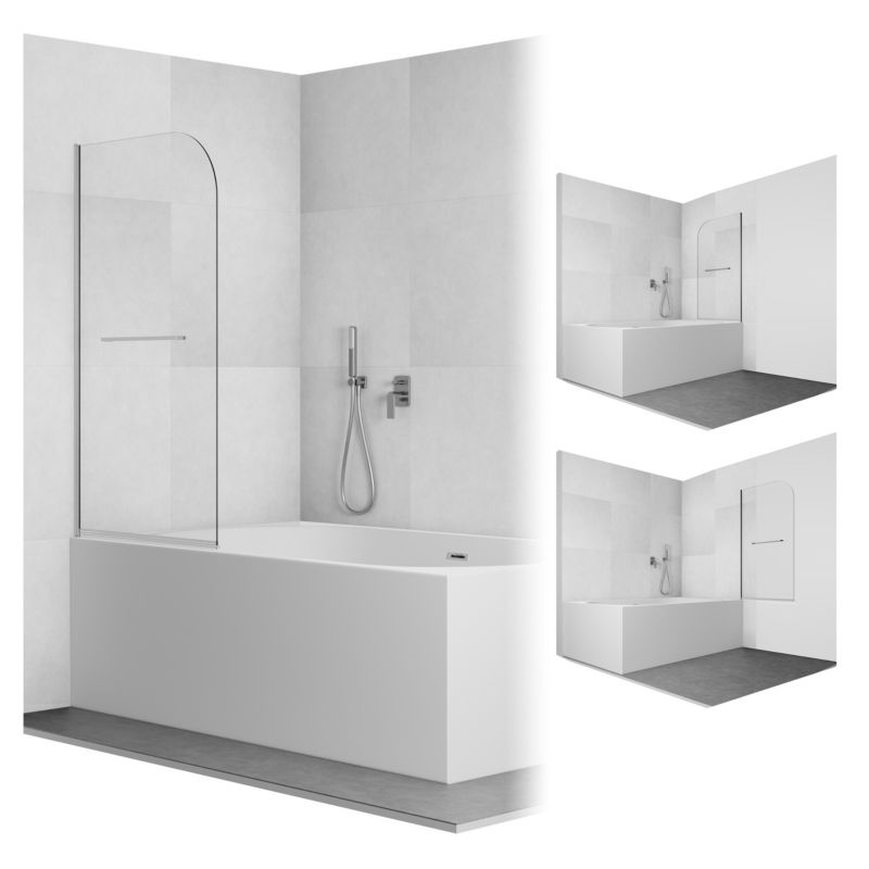 Parawan nawannowy 140x100 składany SALIX SEVANTE chrom 1 szt.