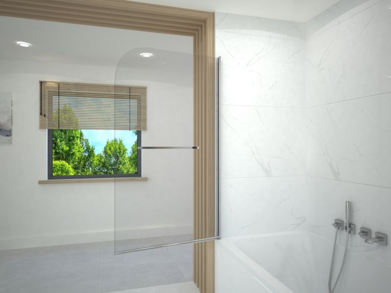 Parawan nawannowy 140x100 składany SALIX SEVANTE chrom 1 szt.