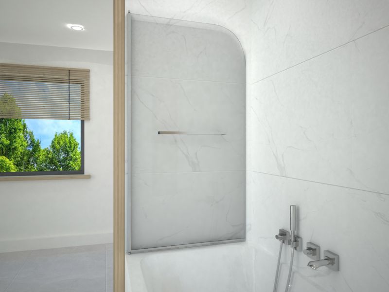 Parawan nawannowy 140x100 składany SALIX SEVANTE chrom 1 szt.