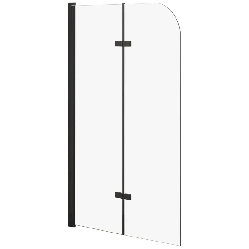 Parawan nawannowy 140x80 dwuczęściowy składany KARIM SEVANTE czarny 1 szt.