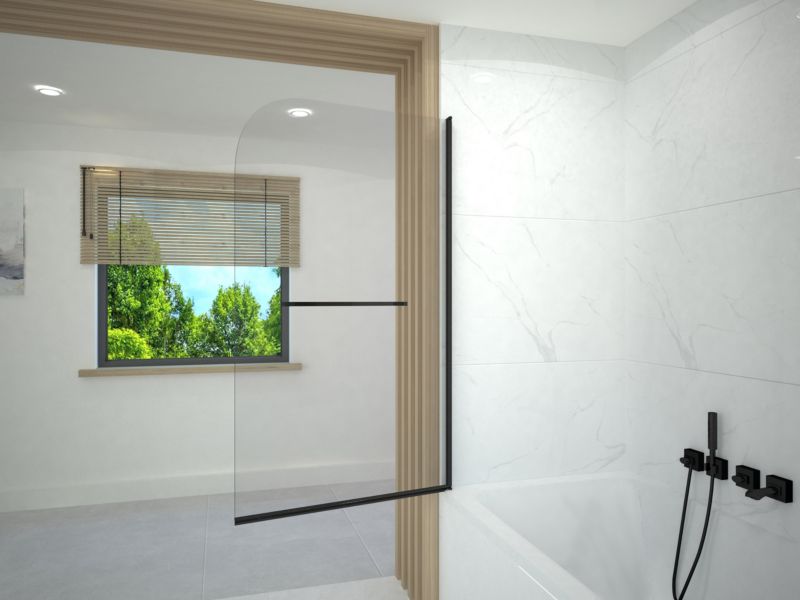 Parawan nawannowy 140x80 składany SALIX SEVANTE czarny 1 szt.