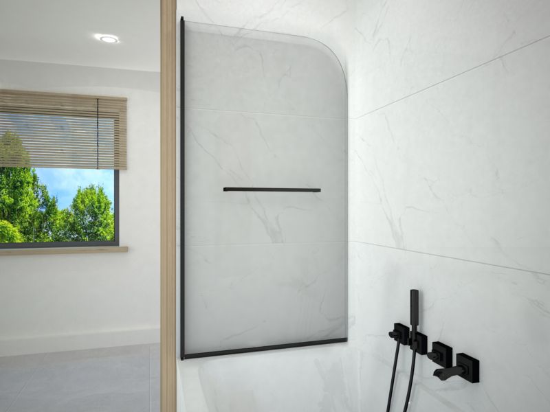 Parawan nawannowy 140x80 składany SALIX SEVANTE czarny 1 szt.