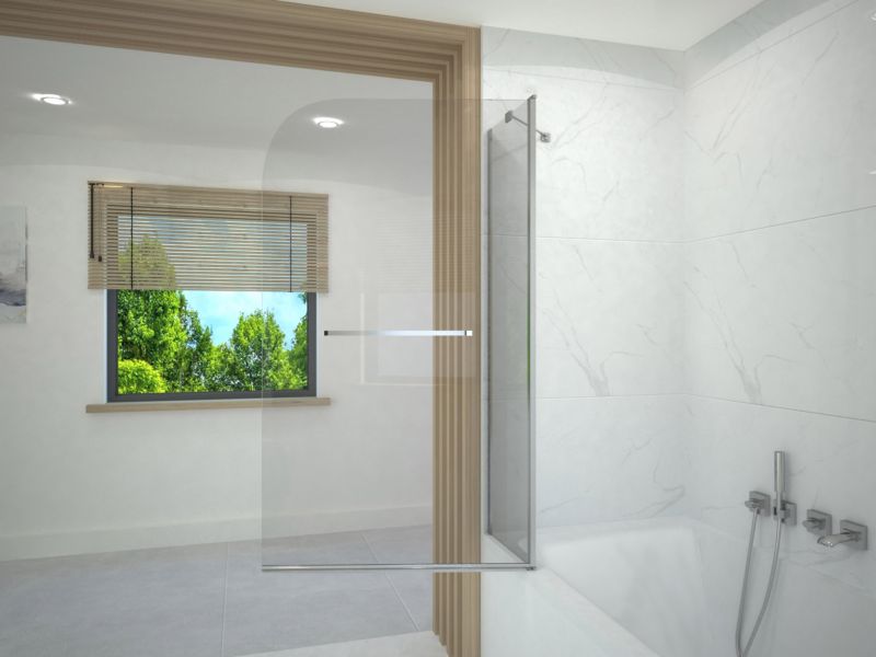 Parawan nawannowy 140x80 składany TAXUS SEVANTE chrom 1 szt.