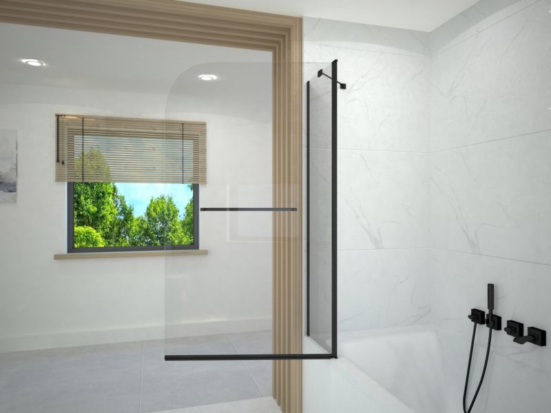 Parawan nawannowy 140x80 składany TAXUS SEVANTE czarny 1 szt.