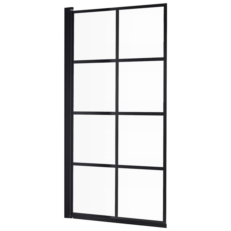 Parawan nawannowy 140x80 składany THIRA SEVANTE czarny 1 szt.