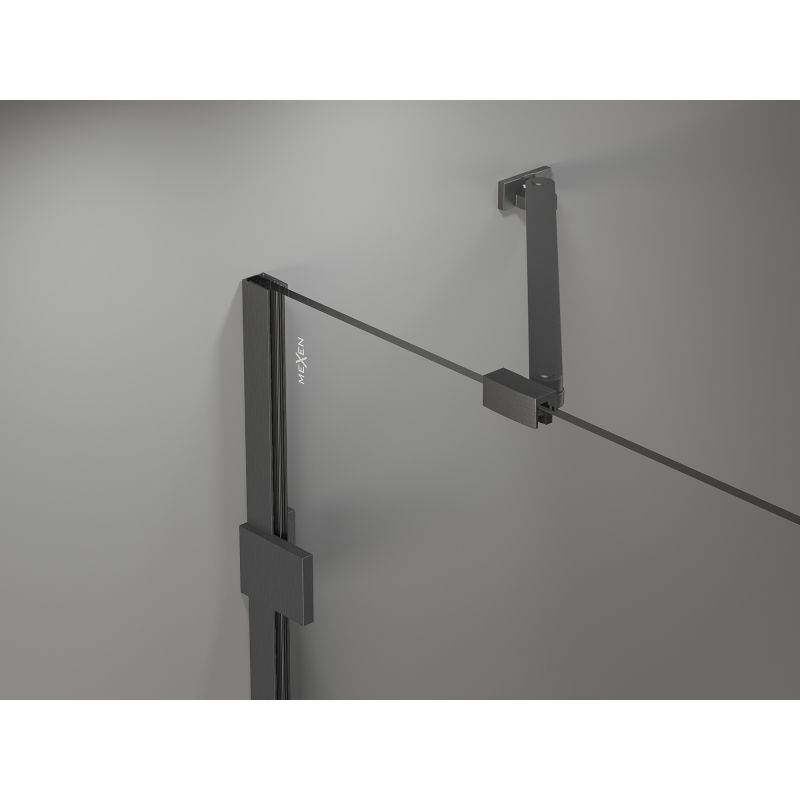 Parawan nawannowy 2-skrzydłowy Mexen Lunar gun gray 120 x 150 cm 1 szt