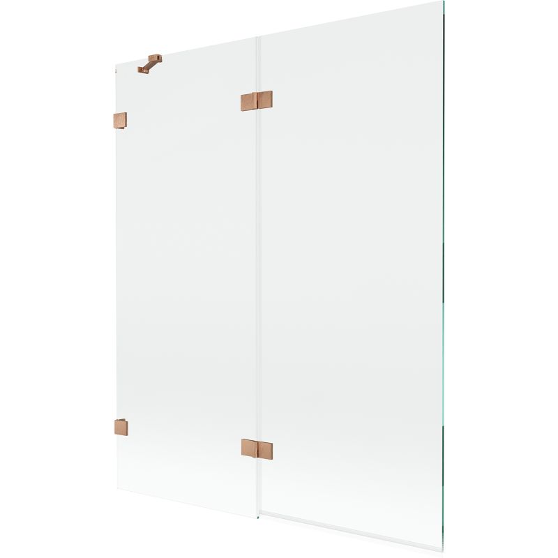 Parawan nawannowy 2-skrzydłowy Mexen Lunar miedź szczotkowana 140 x 150 cm 1 szt