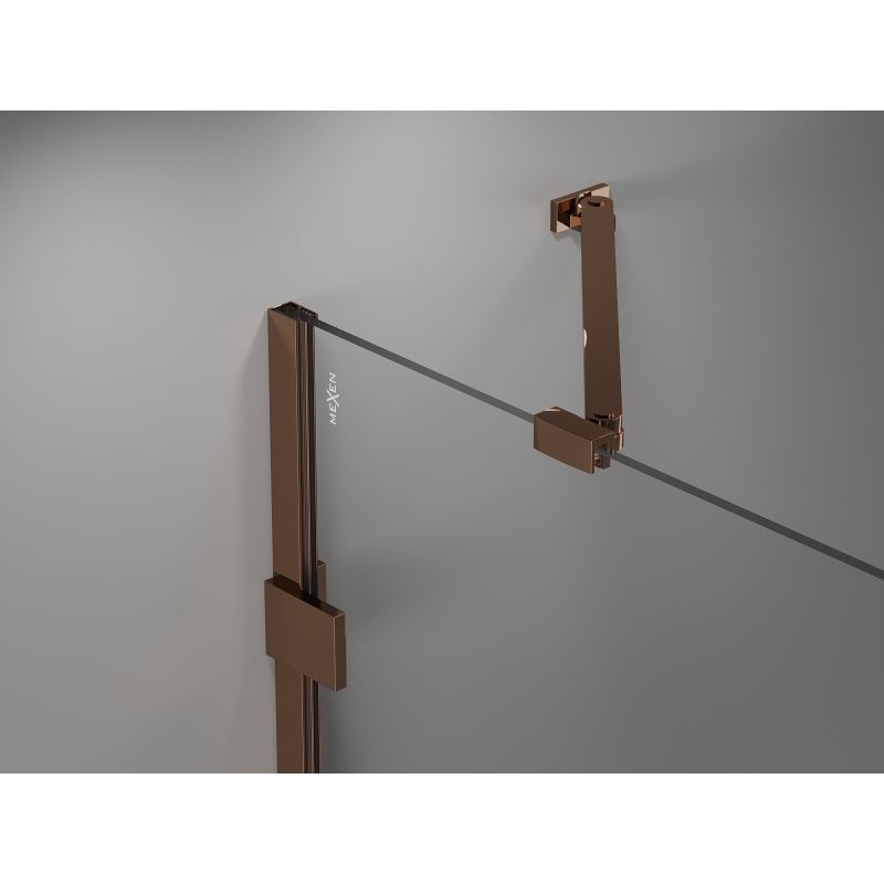 Parawan nawannowy 2-skrzydłowy Mexen Lunar różowe złoto 80 x 150 cm 1 szt