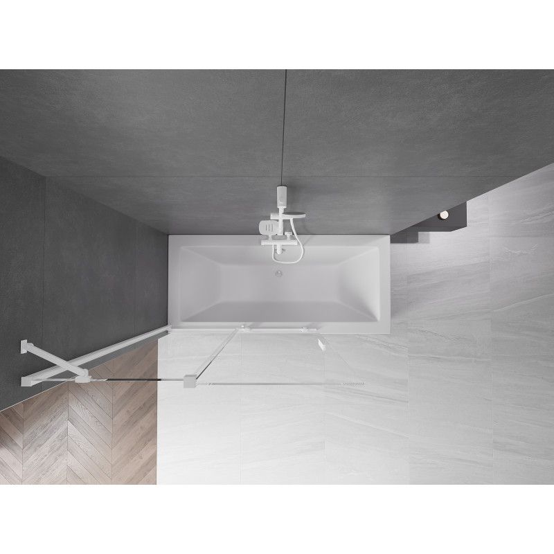 Parawan nawannowy 2-skrzydłowy Mexen Velar biały 120x150 cm 1 szt.