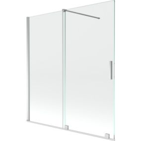 Parawan nawannowy 2-skrzydłowy Mexen Velar chrom 150 x 150 cm 1 szt.