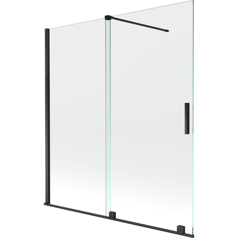 Parawan nawannowy 2-skrzydłowy Mexen Velar czarny 150x150 cm  896-150-000-01-70 1 szt.