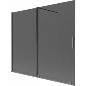 Parawan nawannowy 2-skrzydłowy Mexen Velar grafit 180x150 cm 1 szt.
